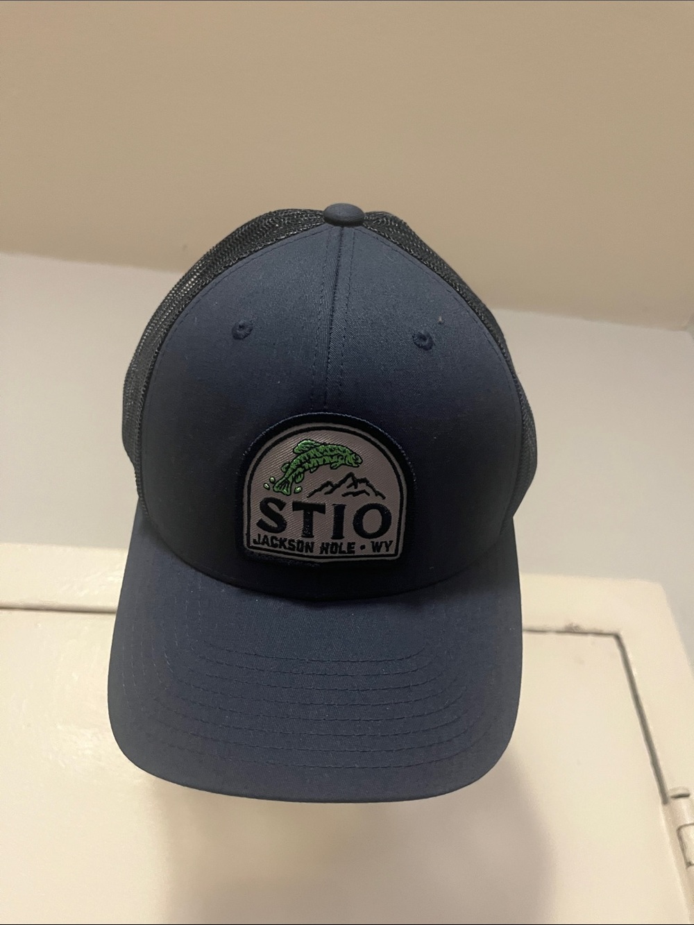 Stio Navy Blue Trucker Hat with Patch